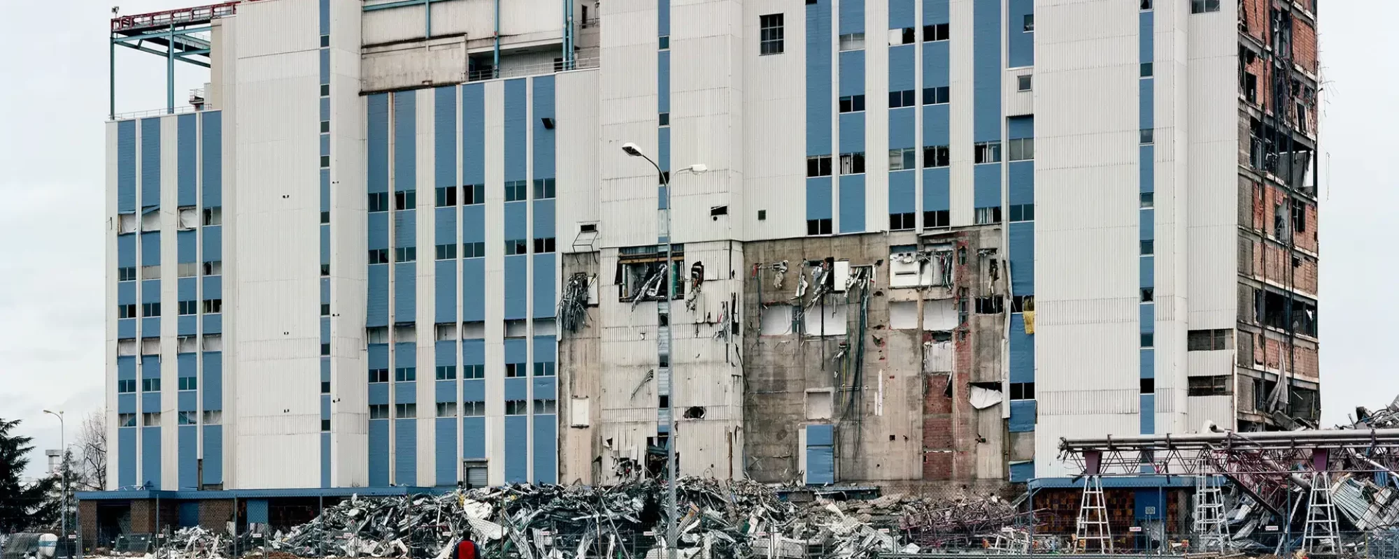 After the Failed Implosion of the Kodak-Pathé Building GL, Chalon-Sur-Saône, France, 2007, Chromogenic Print, 76 cm. x 99 cm.