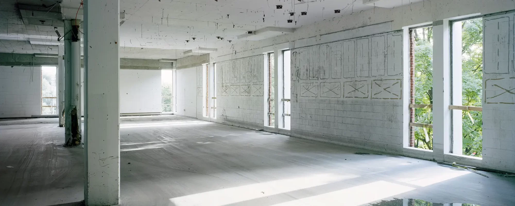 Interior of Building W1, Polaroid, Waltham, Massachusetts, 2009, Chromogenic Print, 76 cm. x 99 cm.
