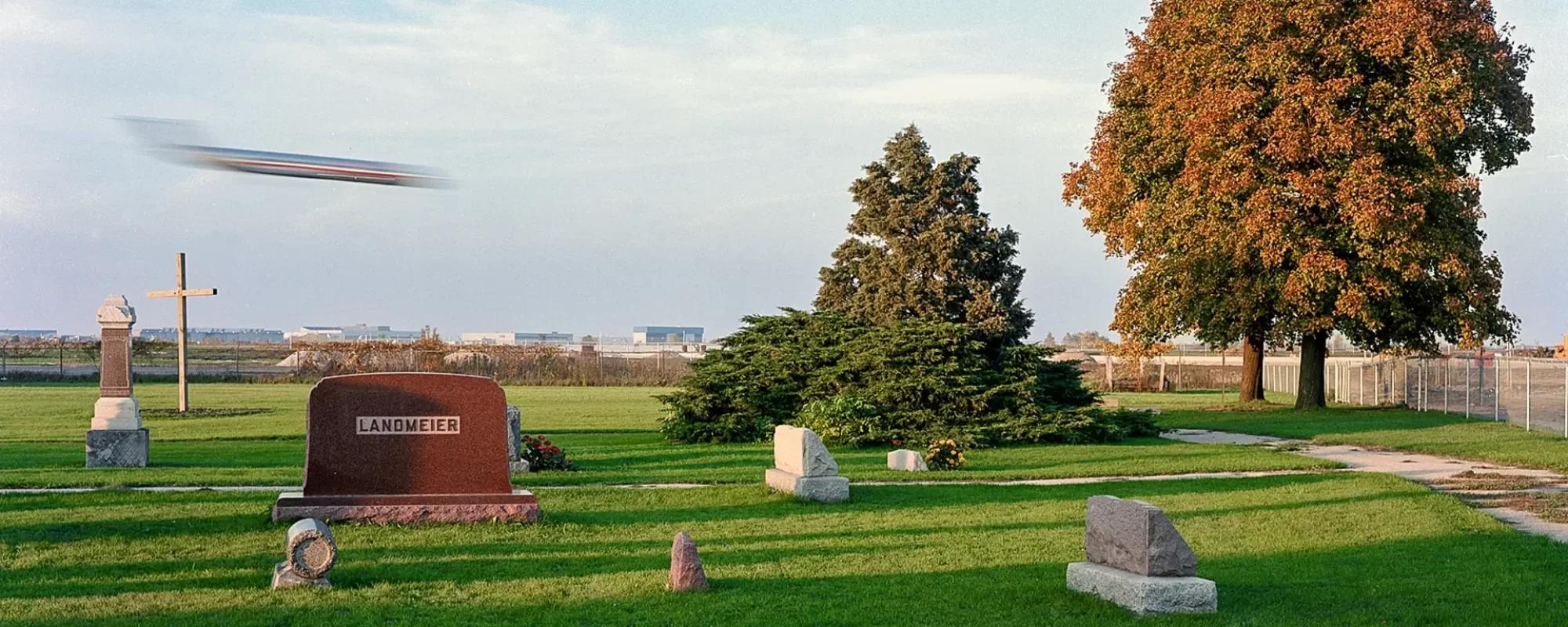St. John's Lutheran Cemetary Looking Toward Runway 9L, 1985