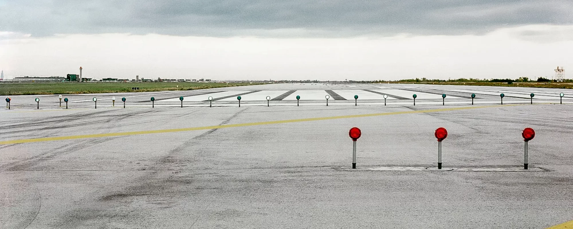 Runway 14R Looking Toward the Terminals, 1985