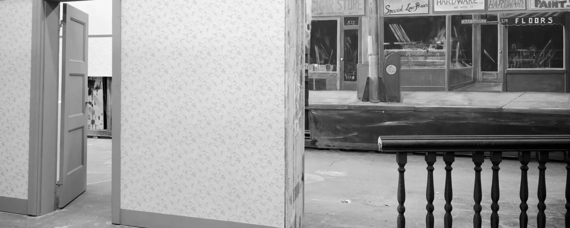 Set Construction Area, 1982, Gelatin Silver Print, 16″ x 20″