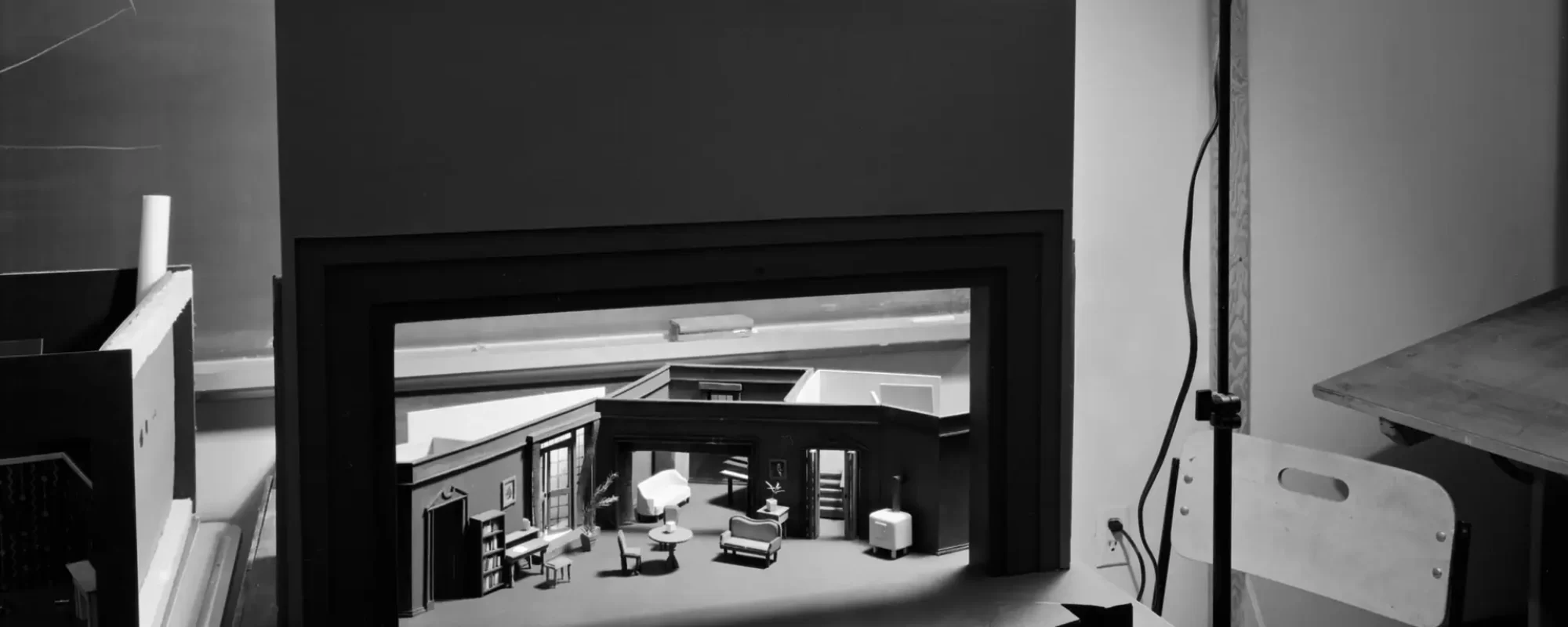 Model of Theatre Set, 1982, Gelatin Silver Print, 16″ x 20″