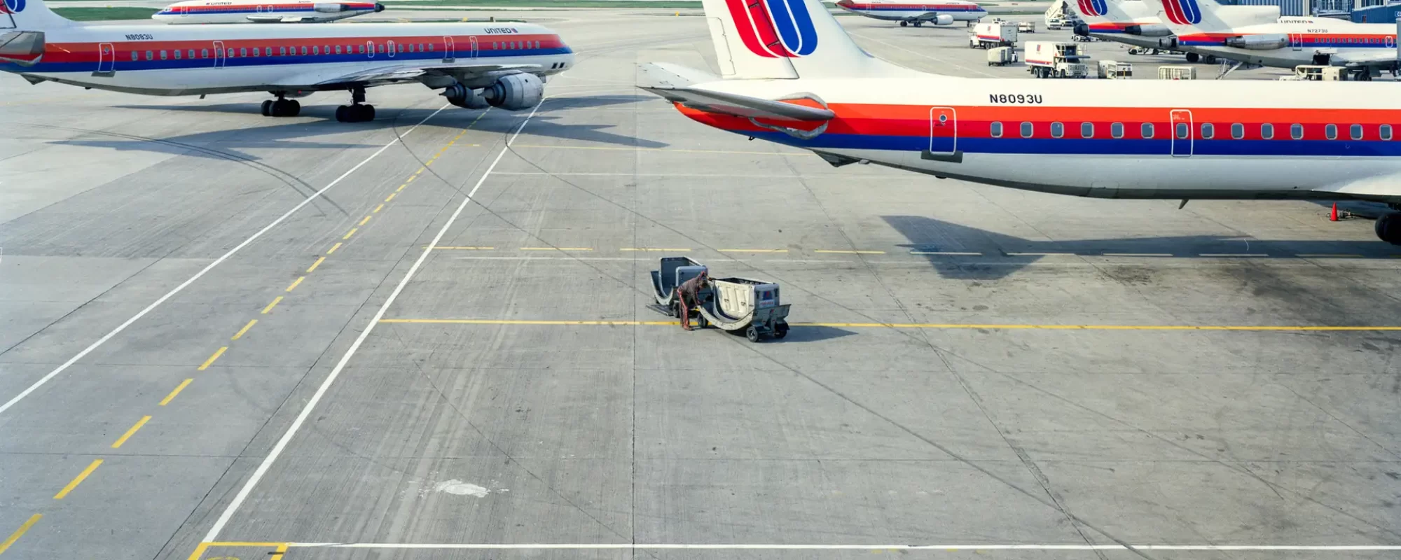 Aircraft Departing Terminal 1, 1988
